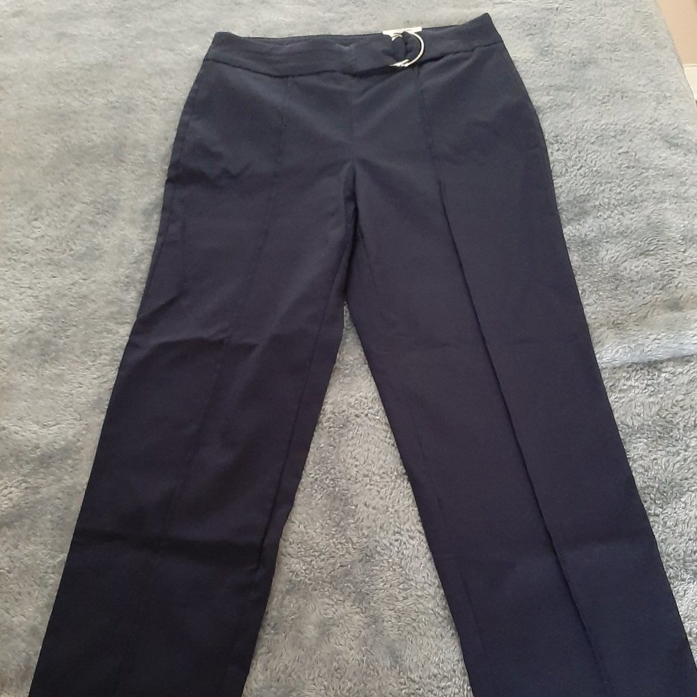 Petite Navy Ankle Pant